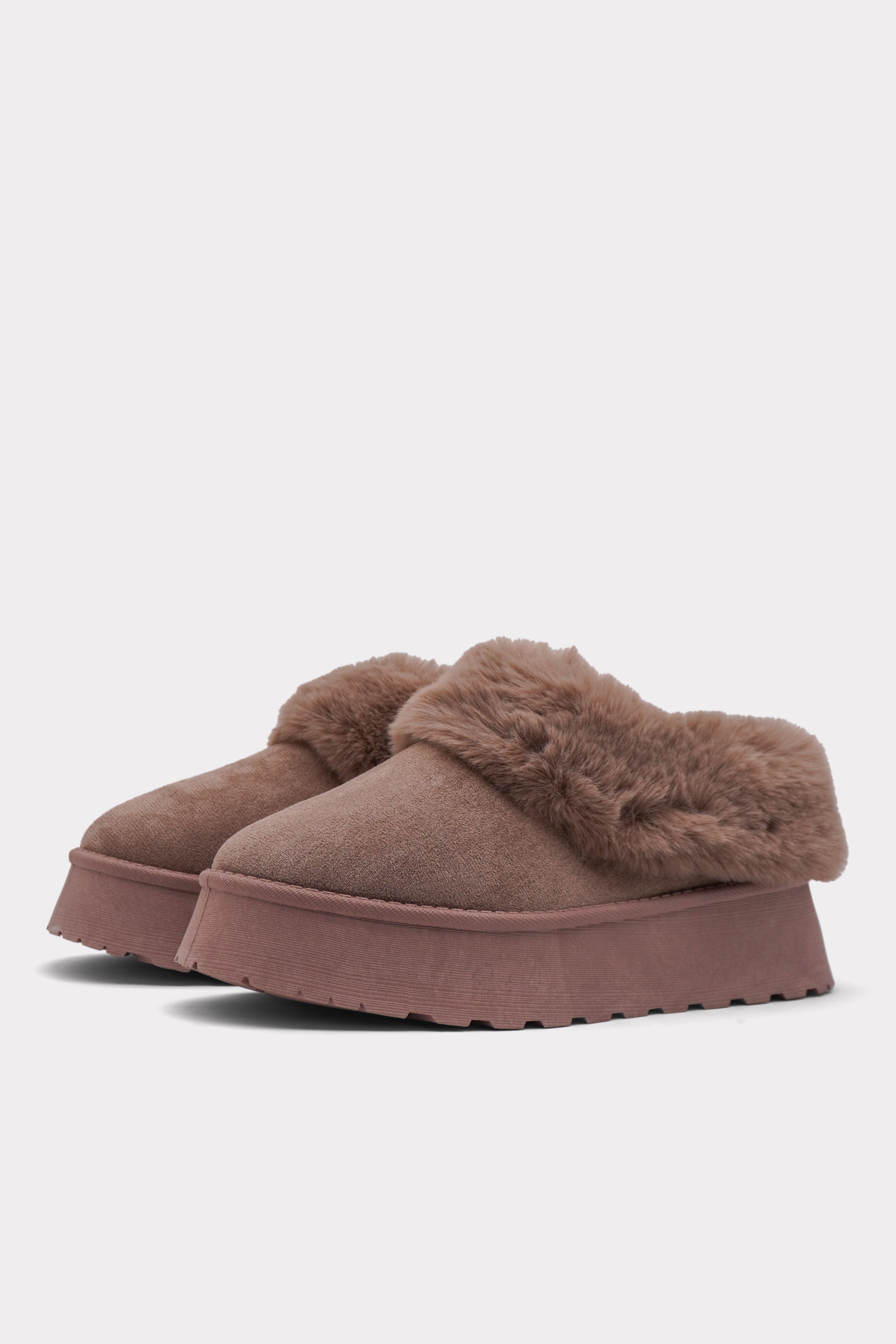 Taupe Alpine Luxe Slippers