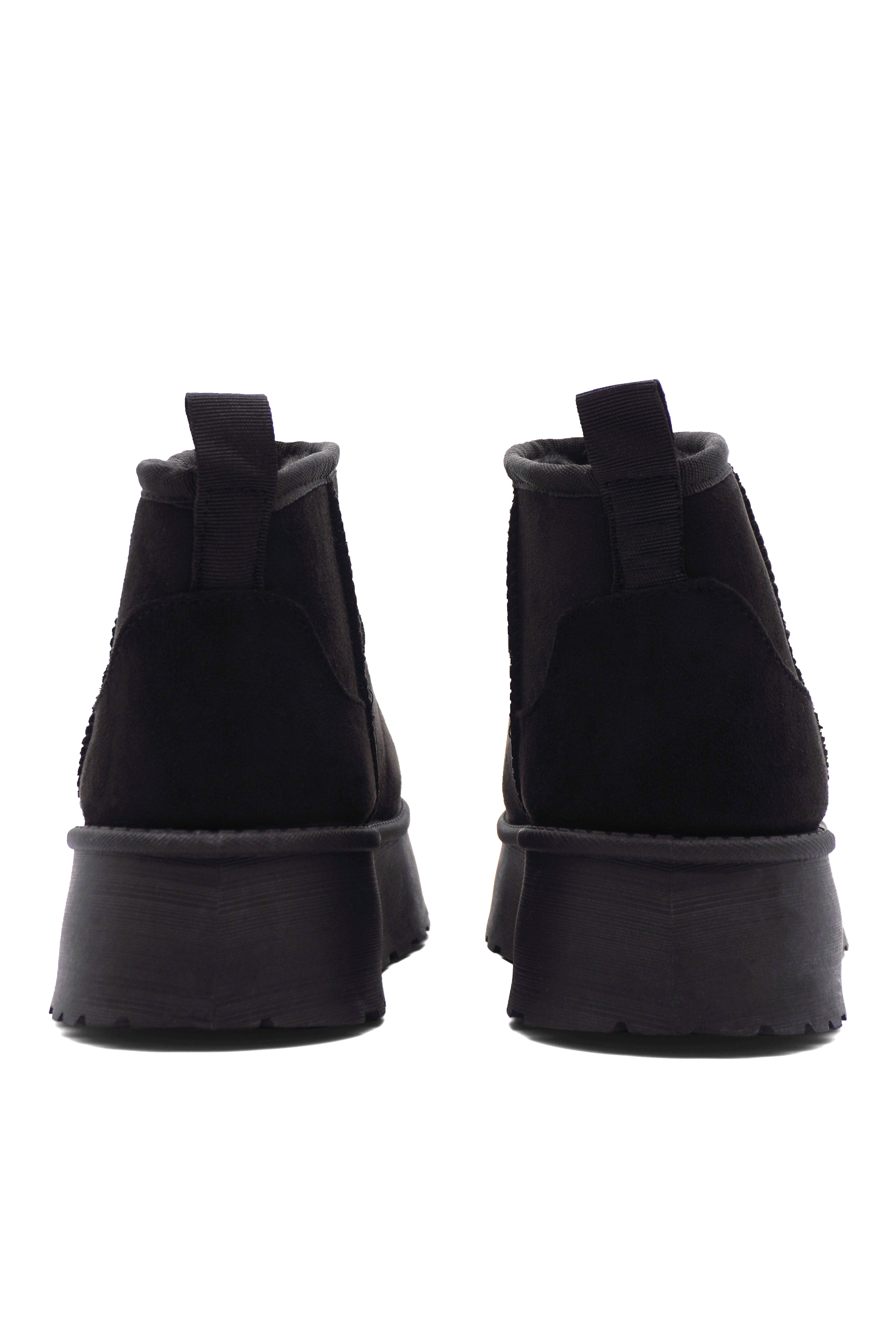 Black Chalet Ankle Boots