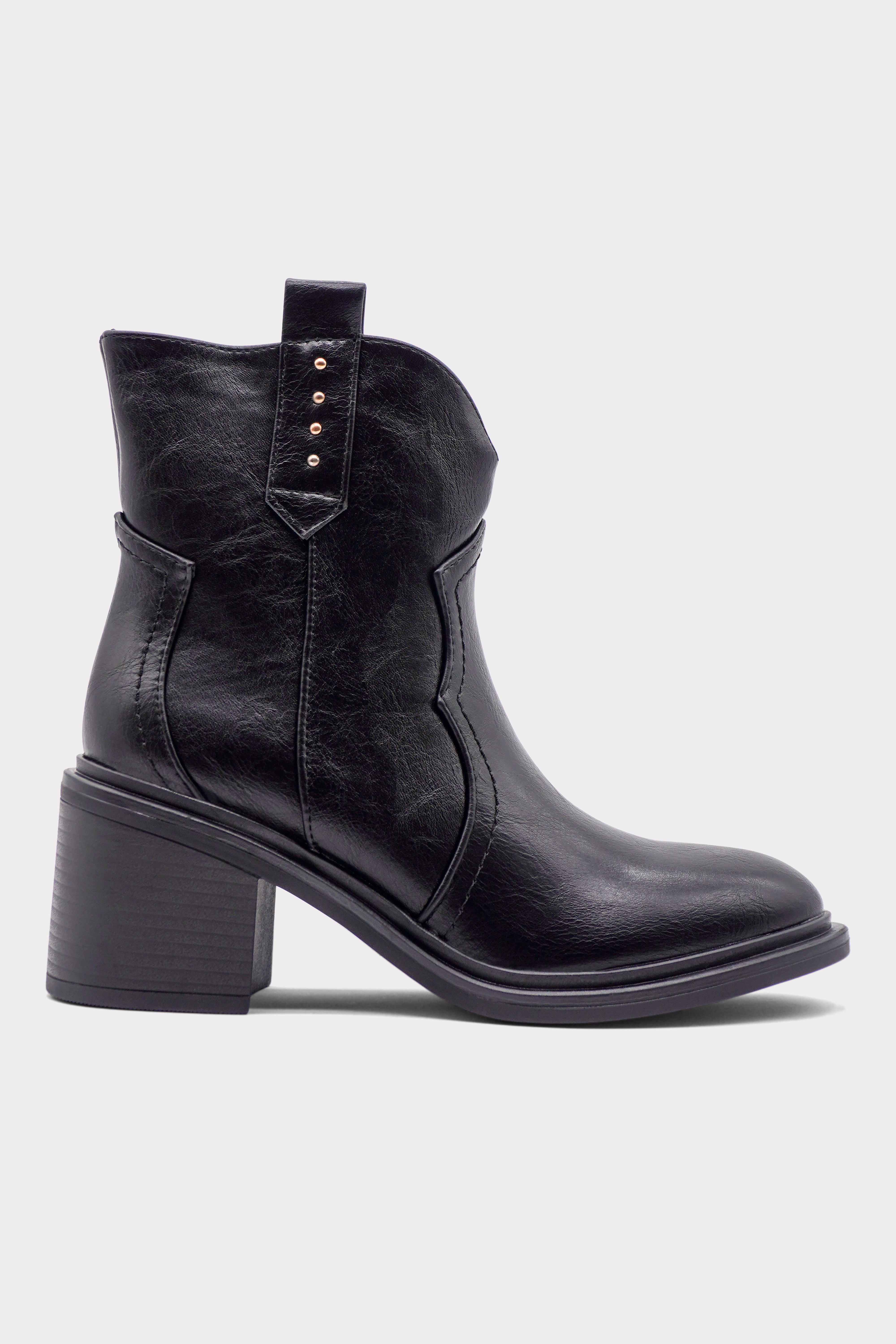 Black Savoy Ankle Boots