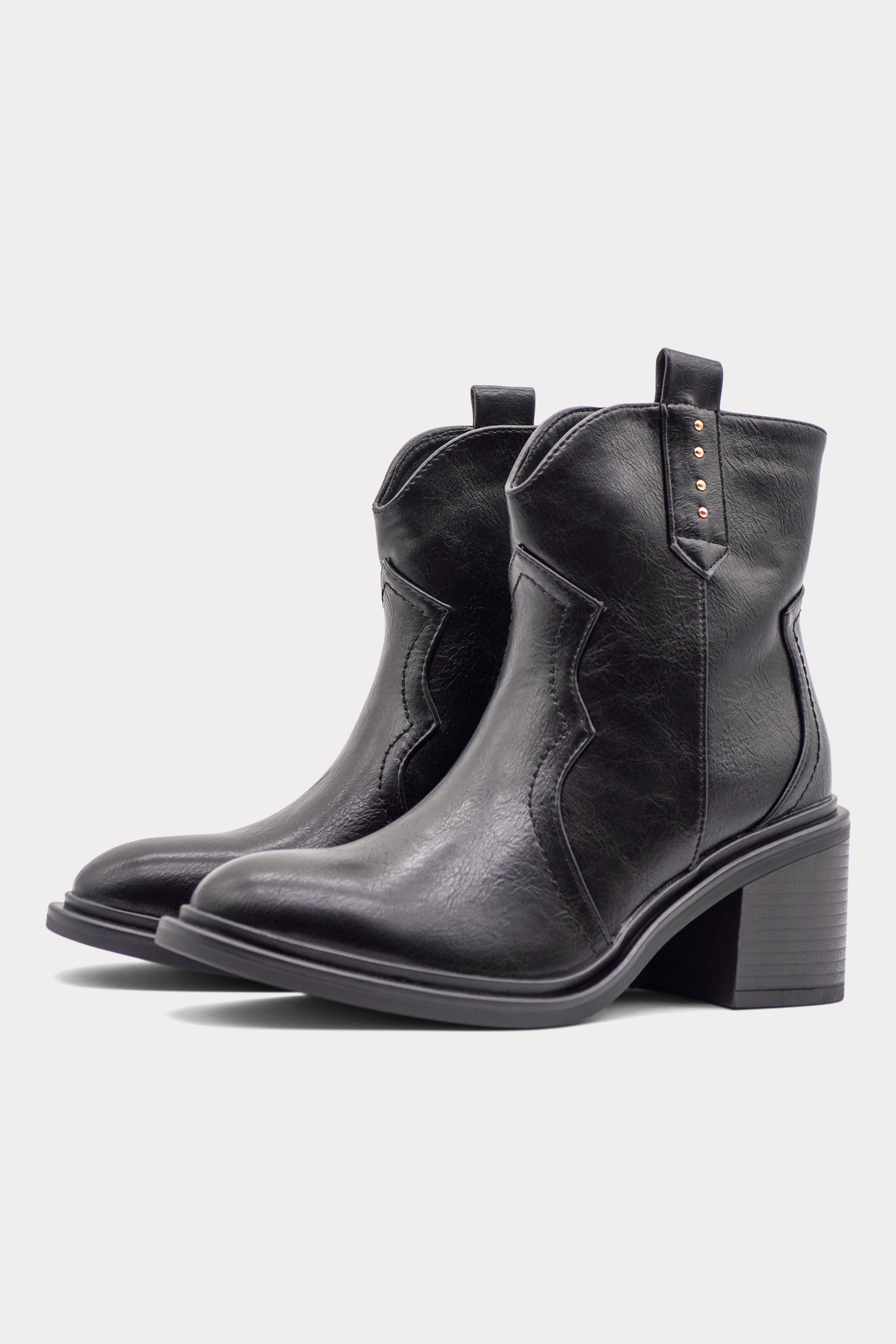 Black Savoy Ankle Boots