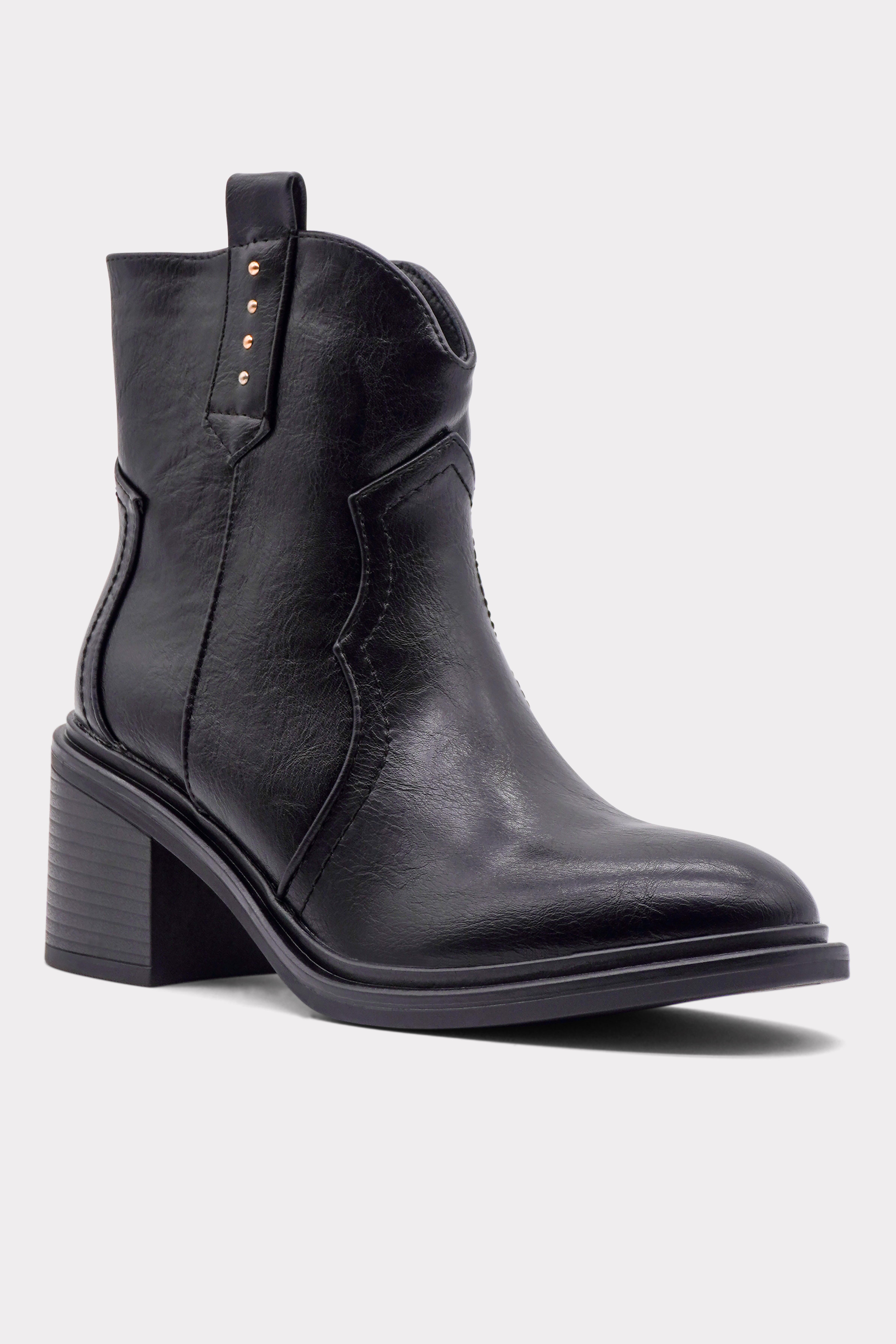 Black Savoy Ankle Boots