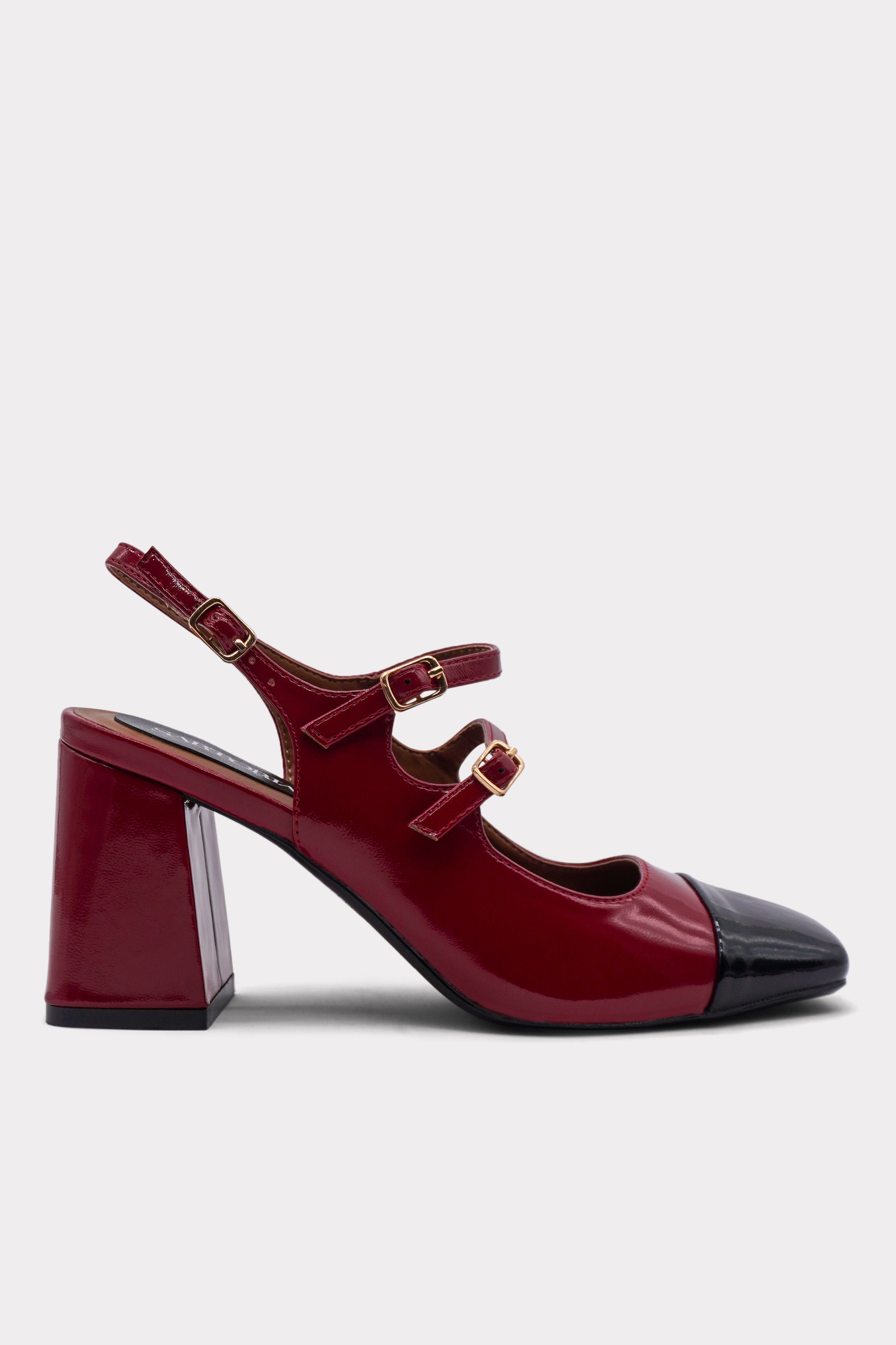 Burgundy Luxe Duet Heels