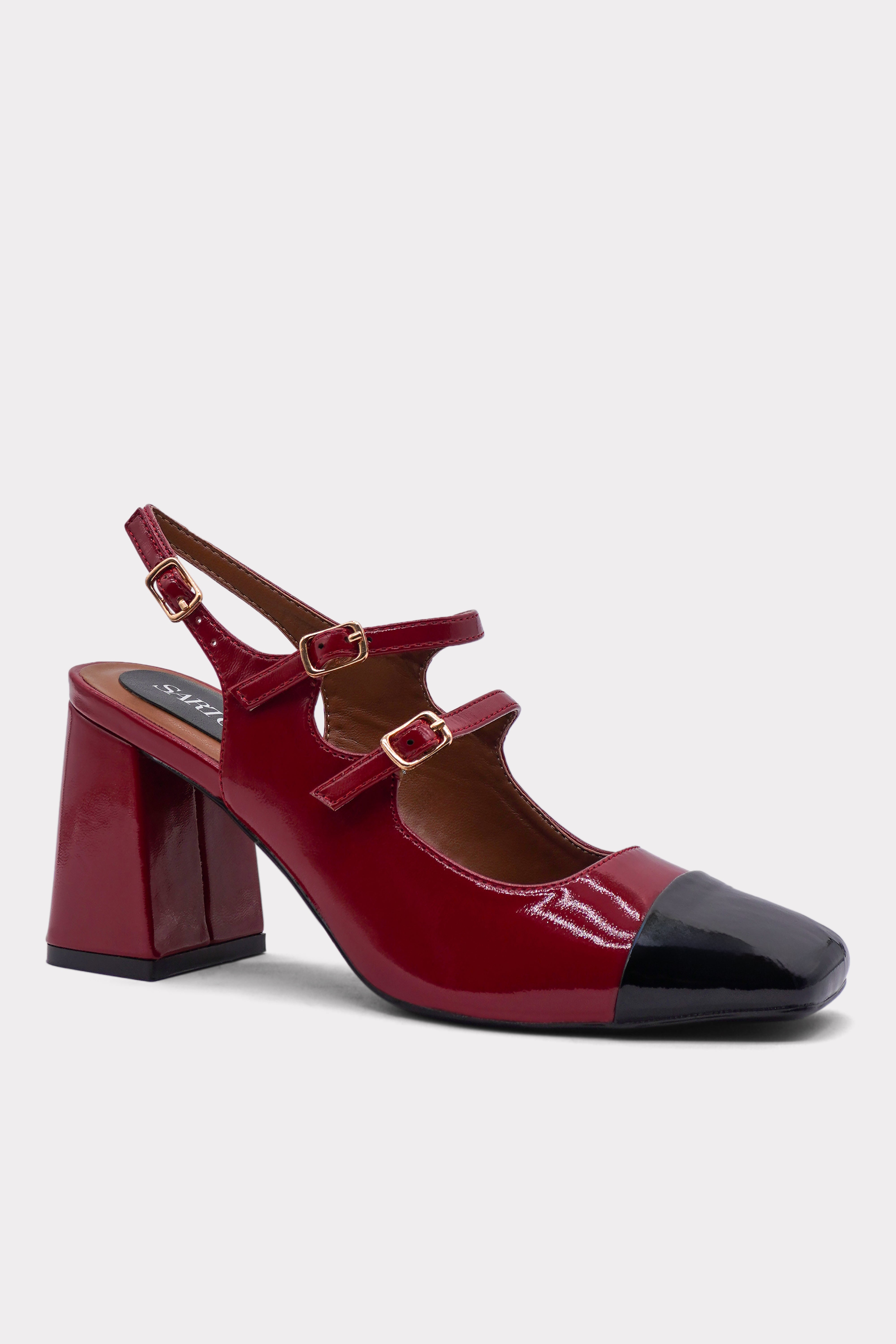 Burgundy Luxe Duet Heels